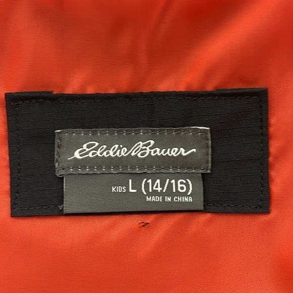 EDDIE BAUER Lightweight kids rain Jacket Size L - Picture 4 of 4